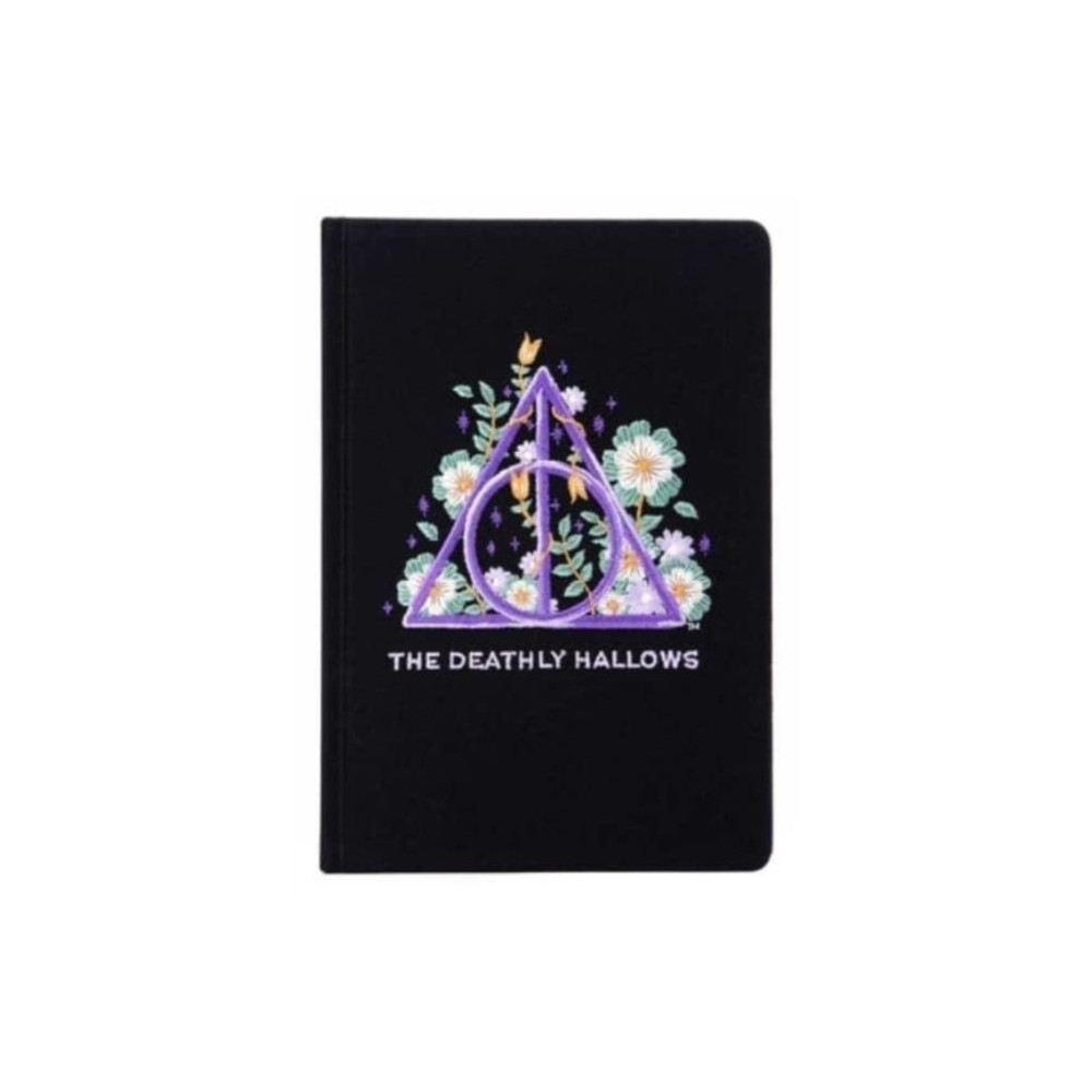 Produktbild för Harry Potter: Deathly Hallows Embroidered Journal (inbunden, eng)