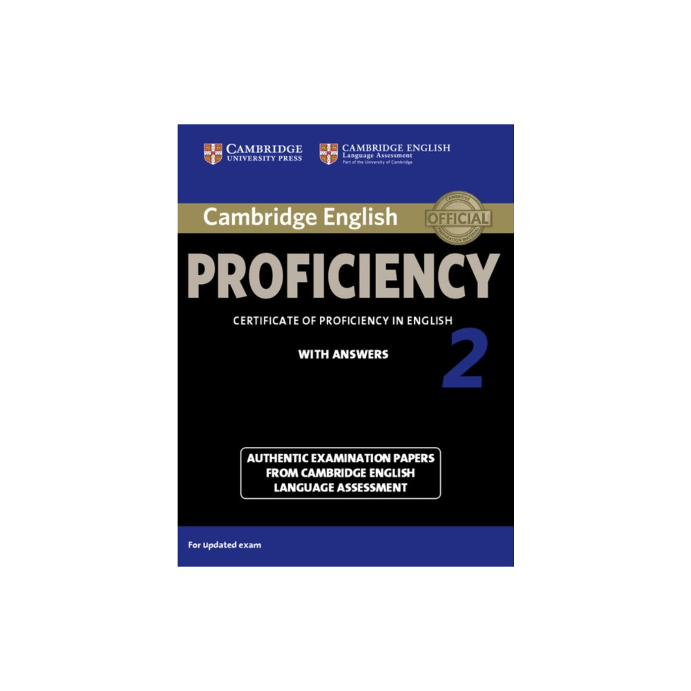 Produktbild för Cambridge English Proficiency 2 Student's Book with Answers (häftad, eng)