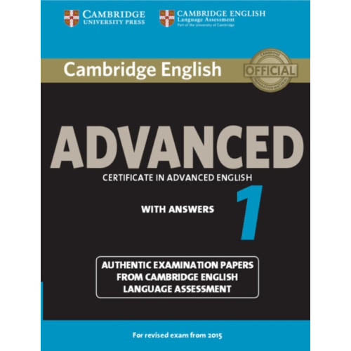 Cambridge University Press Cambridge English Advanced 1 for Revised Exam from 2015 Student's Book with Answers (häftad, eng)