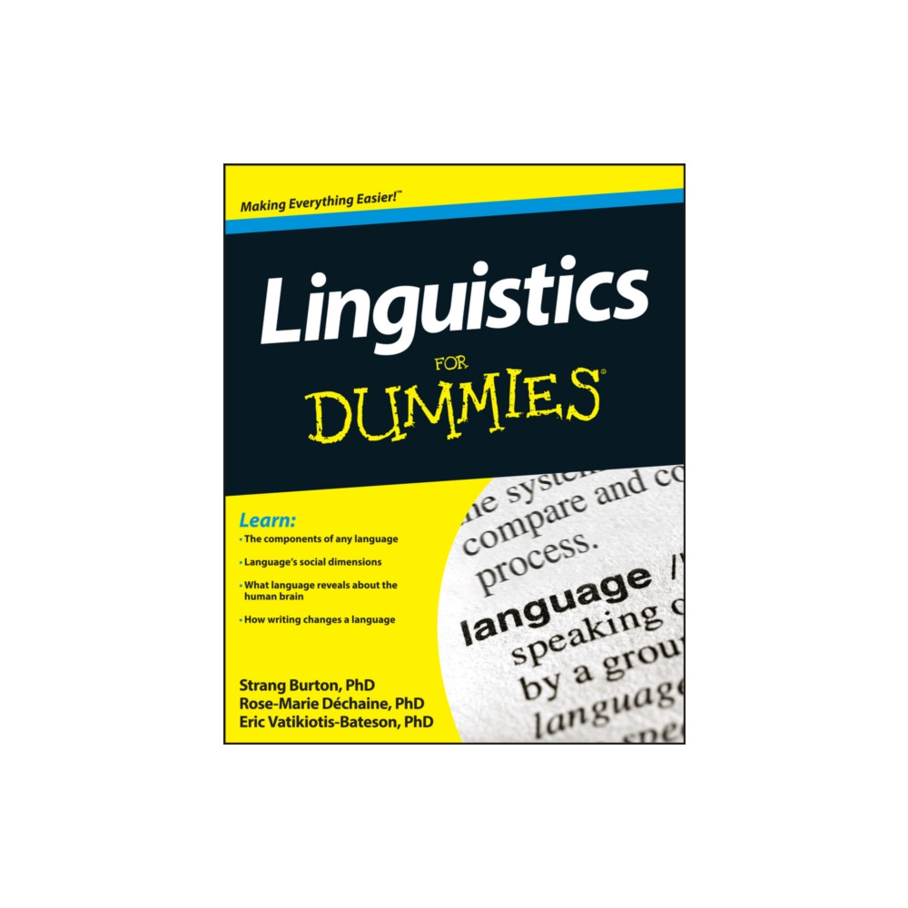 Produktbild för Linguistics For Dummies (häftad, eng)