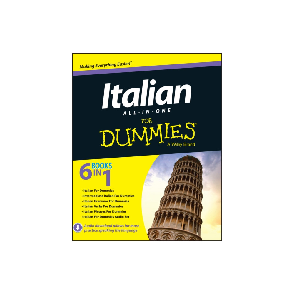 Produktbild för Italian All-in-One For Dummies (häftad, eng)