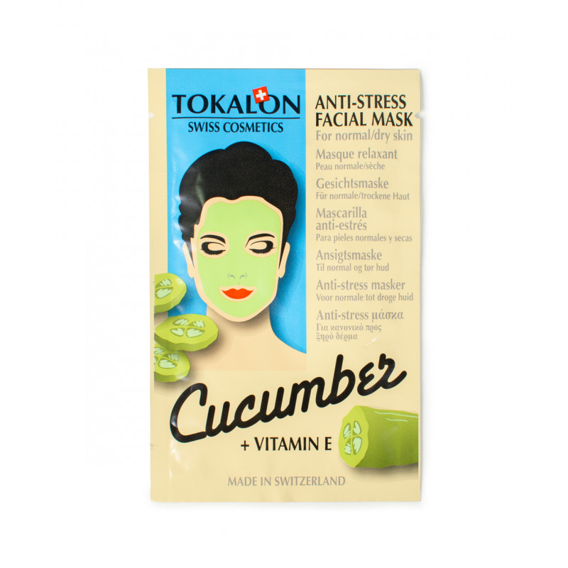 Produktbild för Cucumber + vitamin E Ansiktsmask