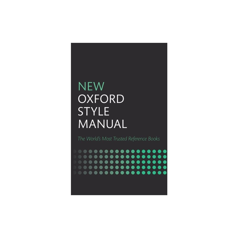 Produktbild för New Oxford Style Manual (inbunden, eng)