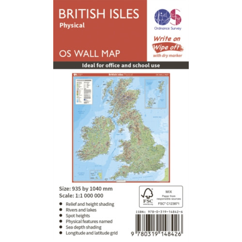 Ordnance Survey British Isles Physical