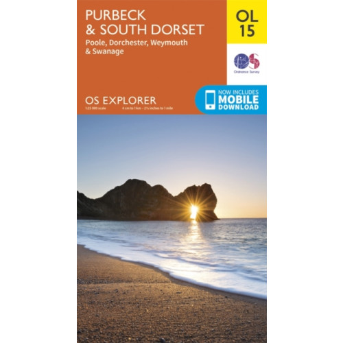 Ordnance Survey Purbeck & South Dorset, Poole, Dorchester, Weymouth & Swanage