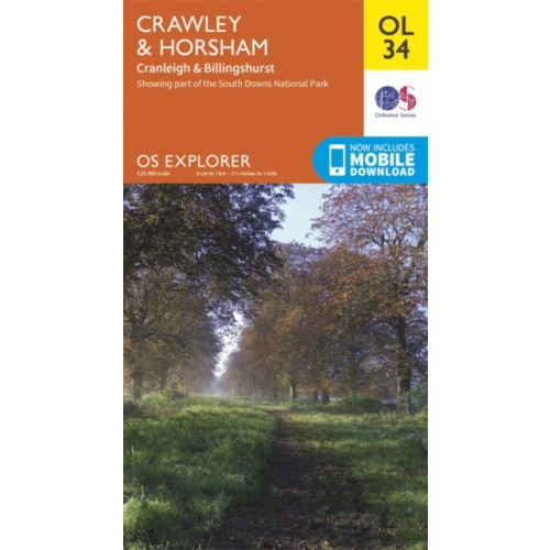 Ordnance Survey Crawley & Horsham, Cranleigh & Billingshurst