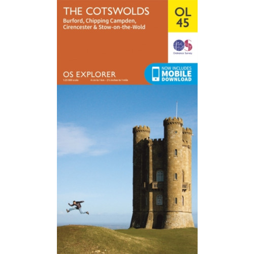 Ordnance Survey The Cotswolds, Burford, Chipping Campden, Cirencester & Stow-on-the Wold