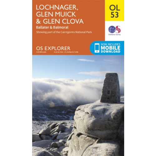 Ordnance Survey Lochnagar, Glen Muick & Glen Clova, Ballater & Balmoral