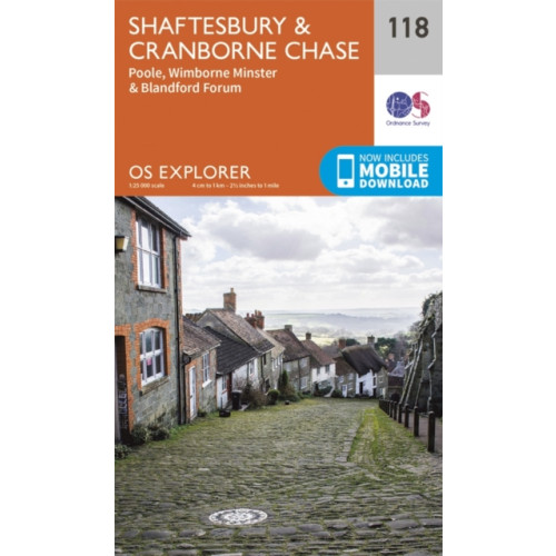 Ordnance Survey Shaftesbury, Cranbourne Chase, Poole, Wimbourne Minster and Blandford