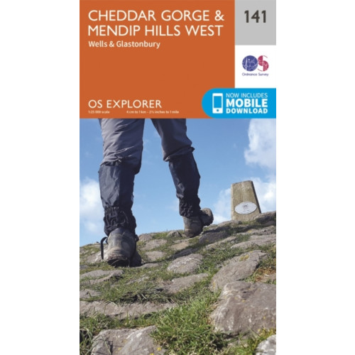 Ordnance Survey Cheddar Gorge and Mendip Hills West