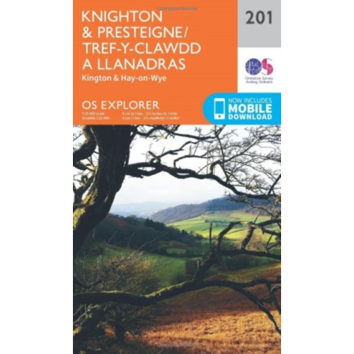 Ordnance Survey Knighton and Presteigne Tref-y-Clawdd a Dyffryn Elan