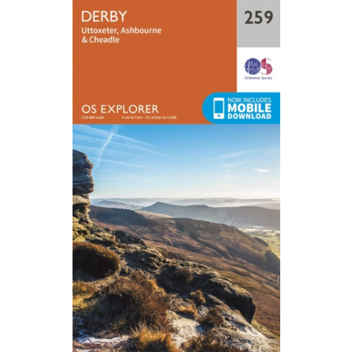 Ordnance Survey Derby, Uttoxeter, Ashbourne and Cheadle