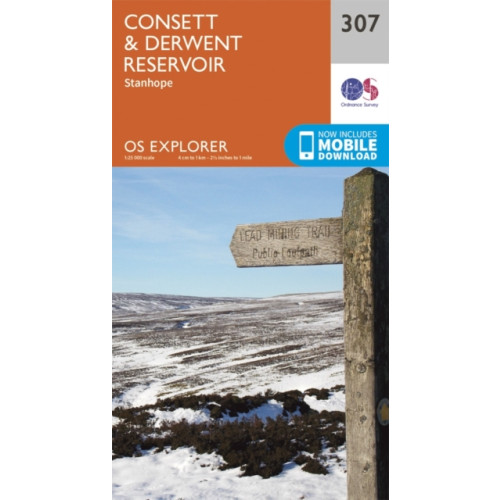 Ordnance Survey Consett and Derwent Reservoir