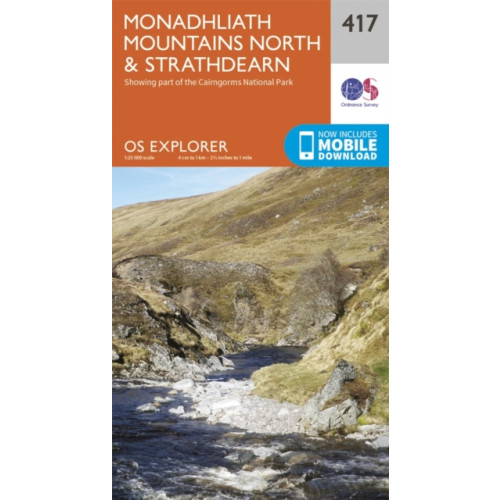 Ordnance Survey Monadhliath Mountains North and Strathdearn