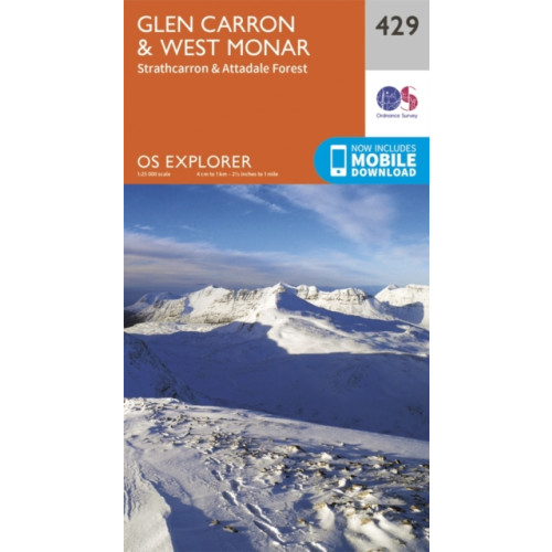 Ordnance Survey Glen Carron and West Monar