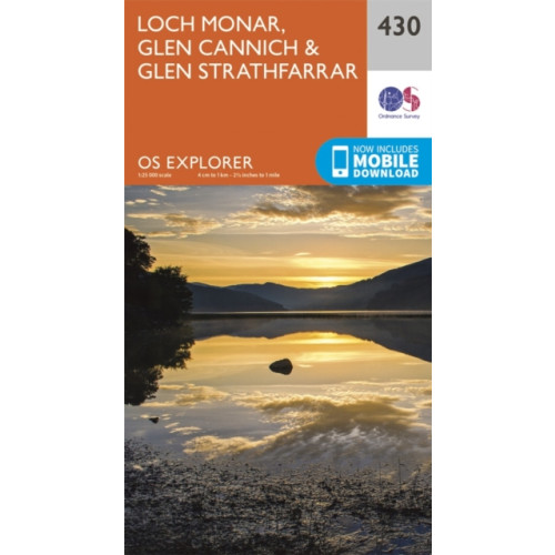 Ordnance Survey Loch Monar, Glen Cannich and Glen Strathfarrar