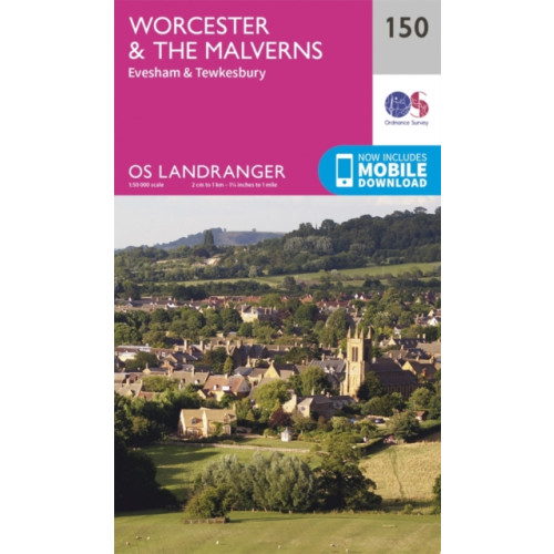 Ordnance Survey Worcester & the Malverns, Evesham & Tewkesbury