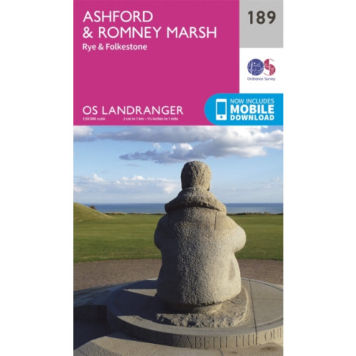 Ordnance Survey Ashford & Romney Marsh, Rye & Folkestone