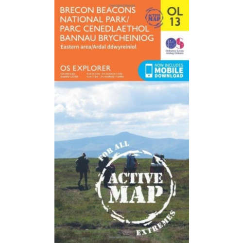 Ordnance Survey Brecon Beacons National Park / Parc Cenedlaethol Bannau Brycheiniog - Eastern Area / Ardal Ddwyreiniol