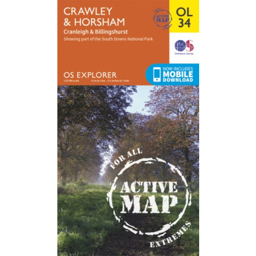 Ordnance Survey Crawley & Horsham, Cranleigh & Billingshurst