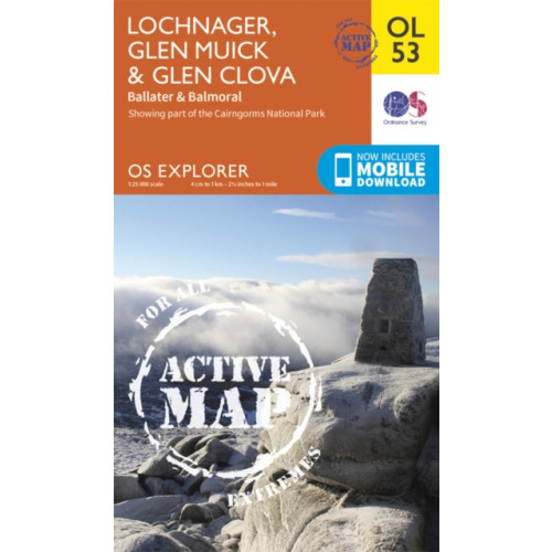 Ordnance Survey Lochnagar, Glen Muick & Glen Clova, Ballater & Balmoral