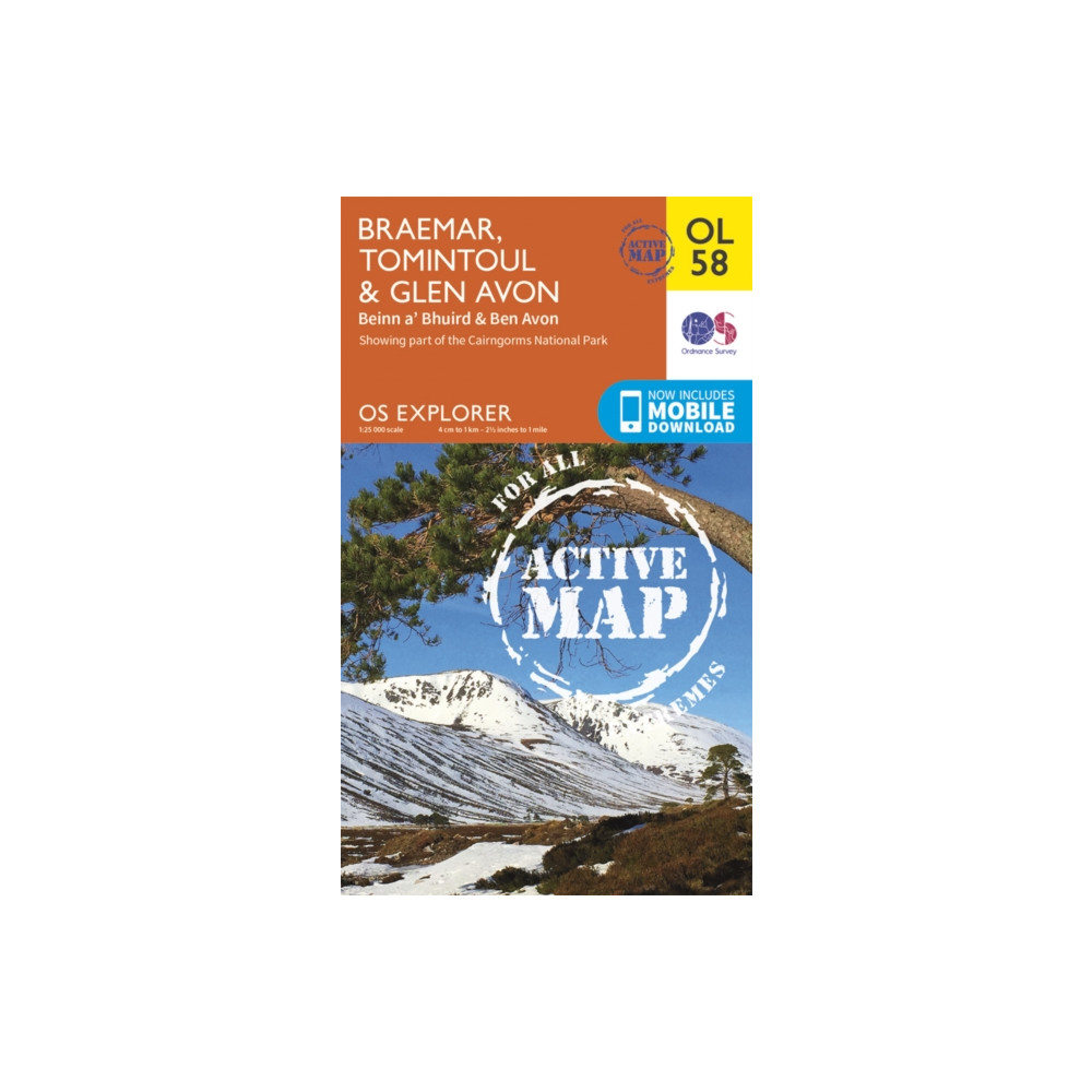Produktbild för Braemar, Tomintoul & Glen Avon, Beinn a' Bhuird & Ben Avon
