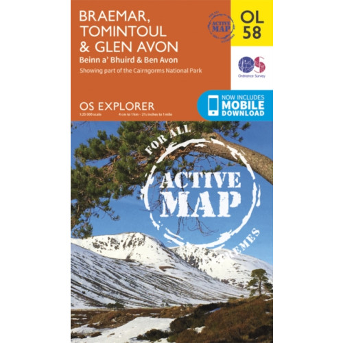 Ordnance Survey Braemar, Tomintoul & Glen Avon, Beinn a' Bhuird & Ben Avon