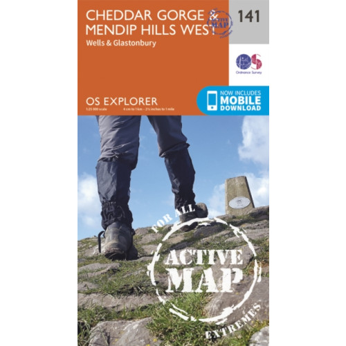 Ordnance Survey Cheddar Gorge and Mendip Hills West