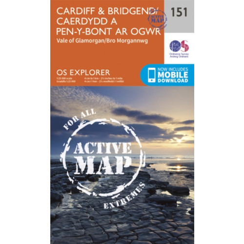 Ordnance Survey Cardiff and Bridgend/Caerdydd a Phen-y-Bont Ar Ogwr