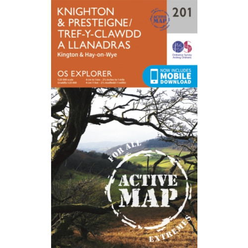 Ordnance Survey Knighton and Presteigne Tref-y-Clawdd a Dyffryn Elan