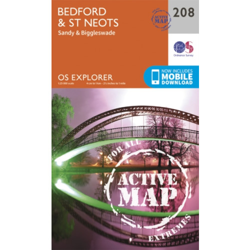 Ordnance Survey Bedford and St.Neots, Sandy and Biggleswade