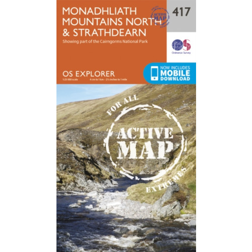 Ordnance Survey Monadhliath Mountains North and Strathdearn