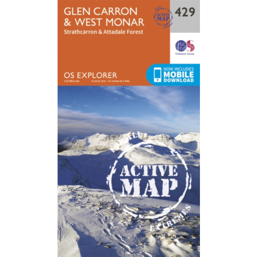 Ordnance Survey Glen Carron and West Monar