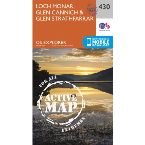 Ordnance Survey Loch Monar, Glen Cannich and Glen Strathfarrar