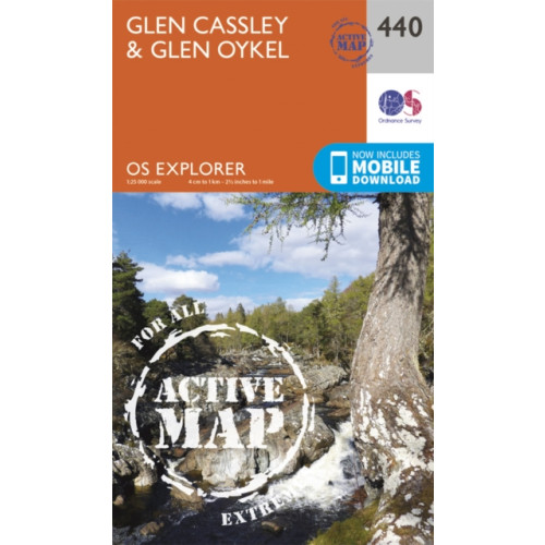 Ordnance Survey Glen Cassley and Glen Oykel