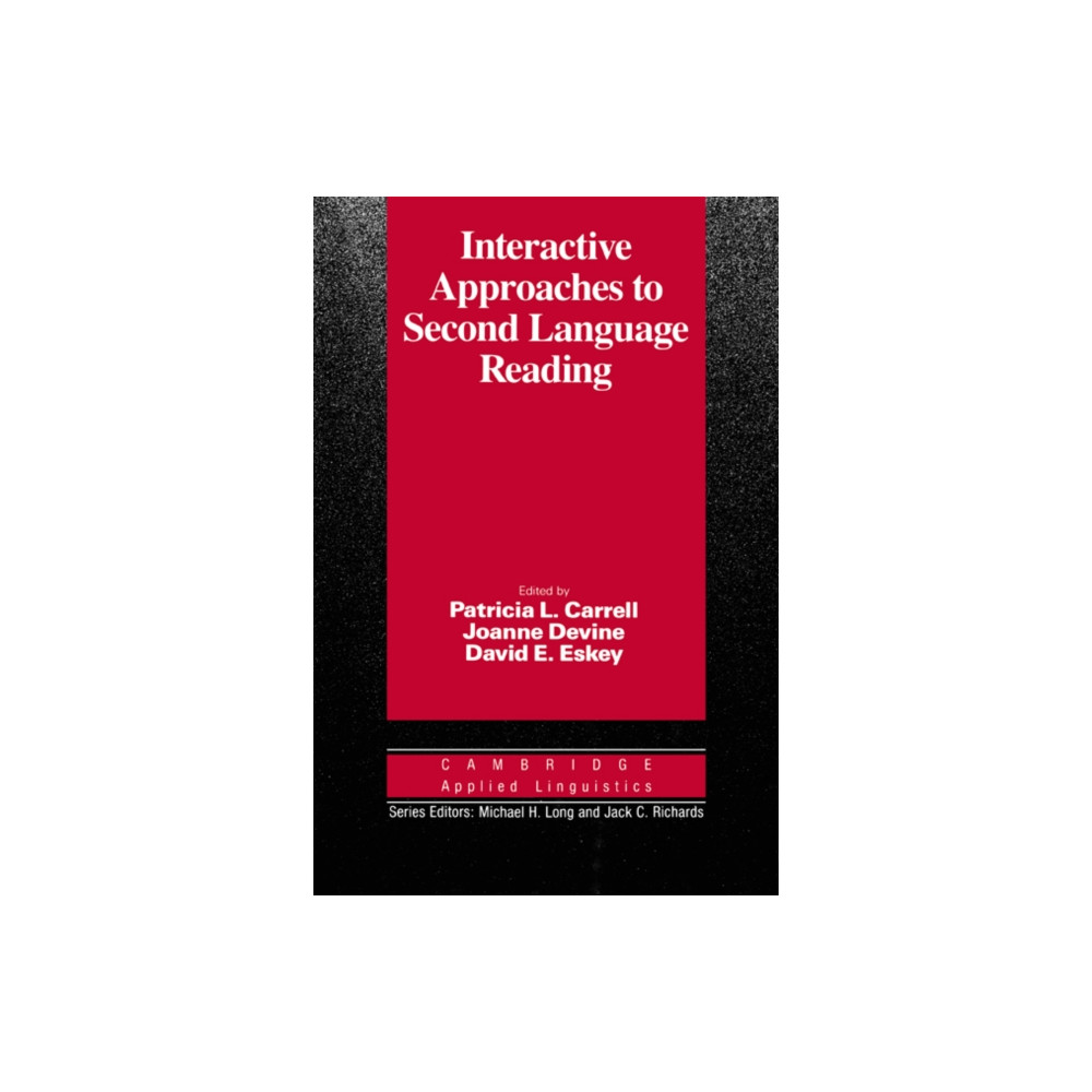 Produktbild för Interactive Approaches to Second Language Reading (häftad, eng)