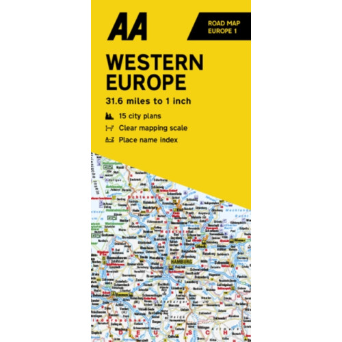 AA Publishing AA Road Map Western Europe