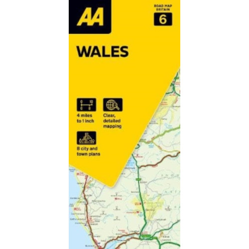 AA Publishing AA Road Map Wales