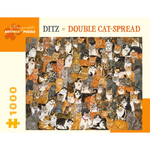 Pomegranate Communications Inc,US Ditz Double Cat-Spread 1000-Piece Jigsaw Puzzle