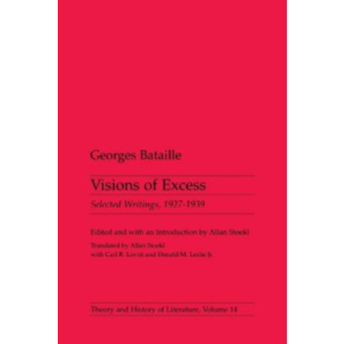 University of Minnesota Press Visions Of Excess (häftad, eng)