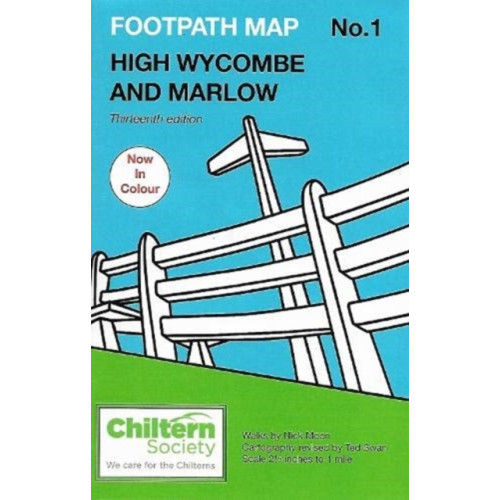 Chiltern Society Chiltern Society Footpath Map No. 1 High Wycombe and Marlow (häftad, eng)