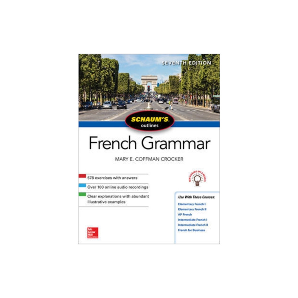Produktbild för Schaum's Outline of French Grammar, Seventh Edition (häftad, eng)