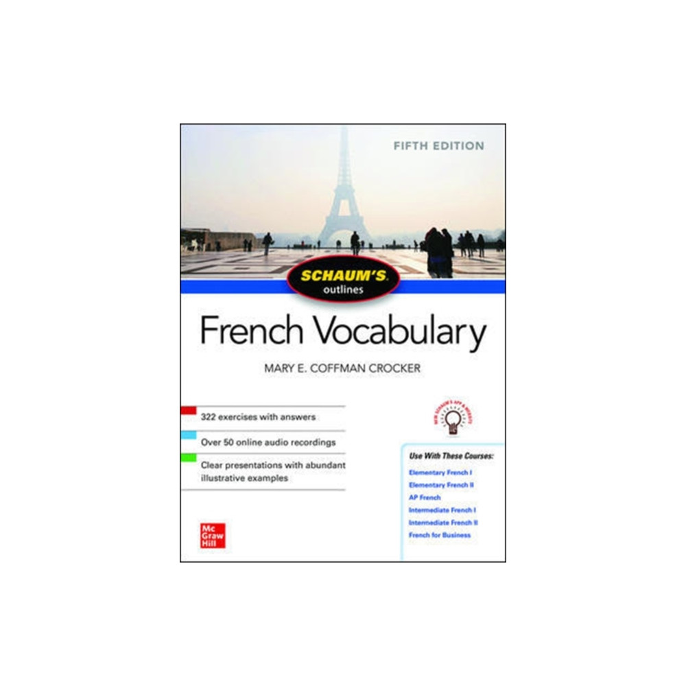 Produktbild för Schaum's Outline of French Vocabulary, Fifth Edition (häftad, eng)