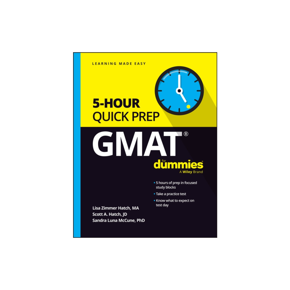 Produktbild för GMAT 5-Hour Quick Prep For Dummies (häftad, eng)