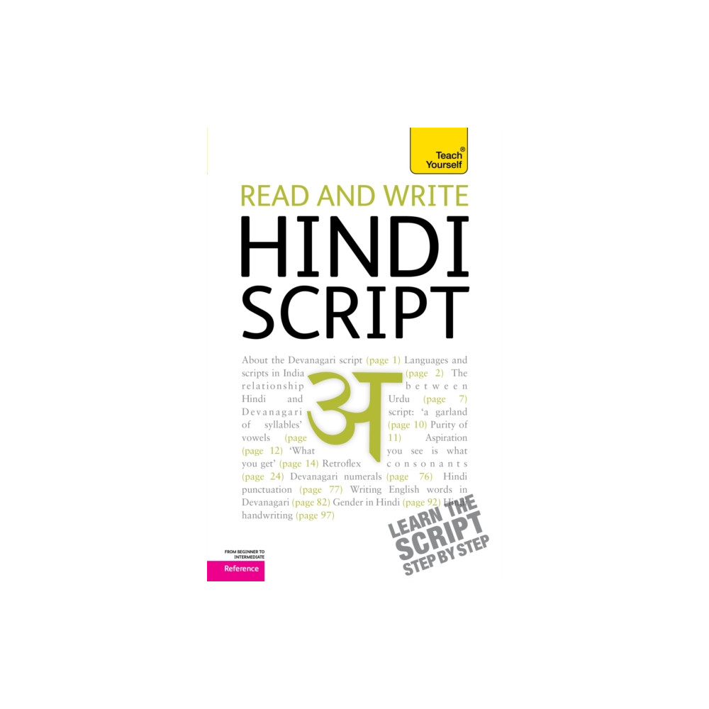 Produktbild för Read and write Hindi script: Teach Yourself (häftad, eng)