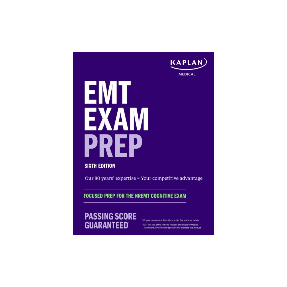 Produktbild för EMT Exam Prep, Sixth Edition: Focused Prep for the NREMT Cognitive Exam (häftad, eng)