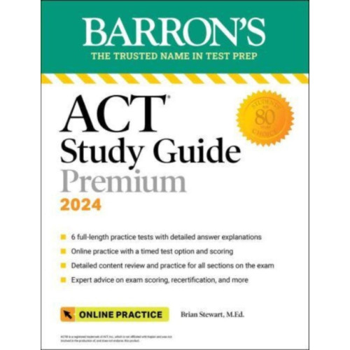 Kaplan Publishing ACT Study Guide Premium Prep, 2024: 6 Practice Tests + Comprehensive Review + Online Practice (häftad, eng)