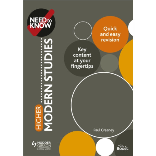 Hodder Education Need to Know: Higher Modern Studies (häftad, eng)