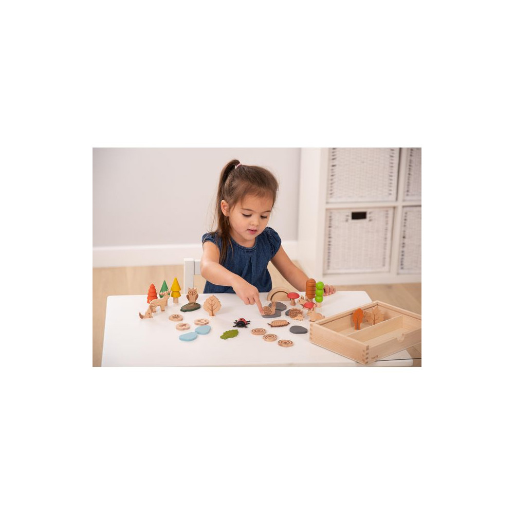 Produktbild för Träfigurer skog och djur 36/fp