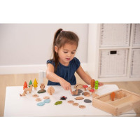 Produktbild för Träfigurer skog och djur 36/fp
